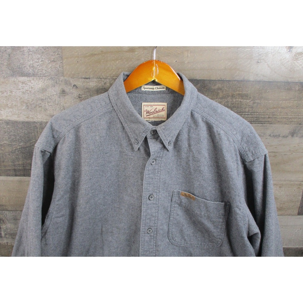 Woolrich Shirt Mens XL Sportsman Chamois Button Down Pocket Outdoors Hunting